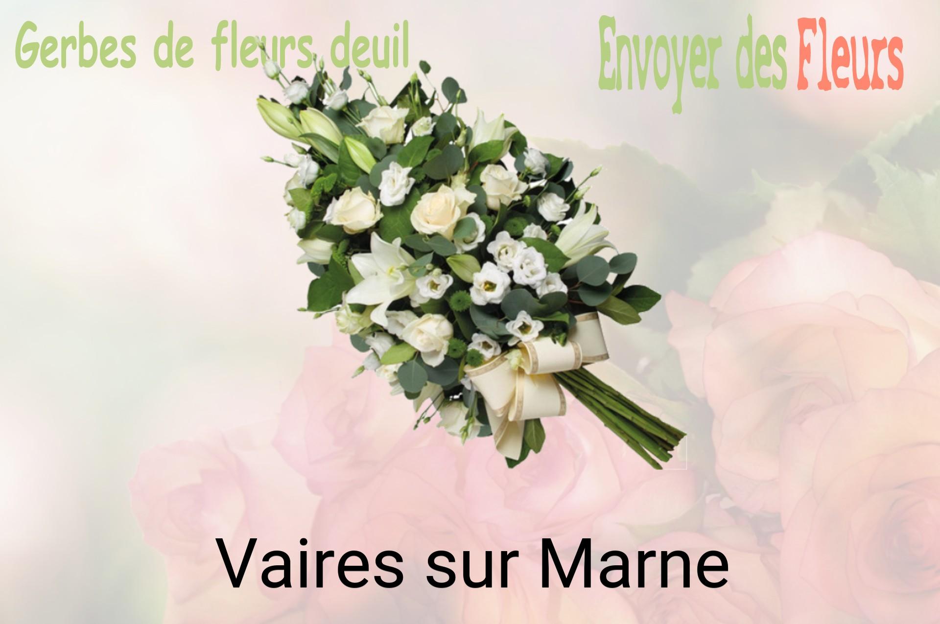 Gerbe de fleurs de deuil livrée à Vaires-sur-Marne